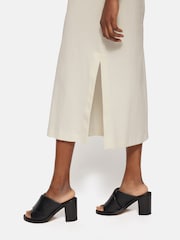 Jigsaw Cream 100% Cotton Column T-Shirt Dress - Image 4 of 6