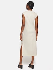 Jigsaw Cream 100% Cotton Column T-Shirt Dress - Image 5 of 6