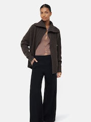 Jigsaw Black Modern Crepe Sailor Trousers - Image 3 of 5