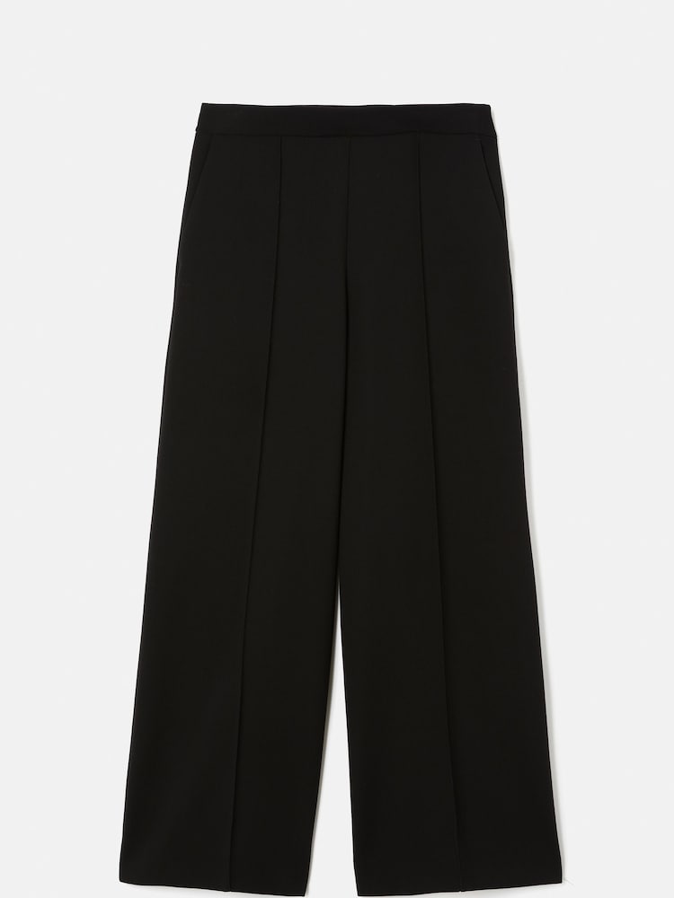 Jigsaw Black Modern Crepe Sailor Trousers - Image 6 of 6