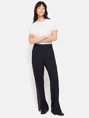 Jigsaw Blue Bi Stretch Split Hem Joggers - Image 1 of 5