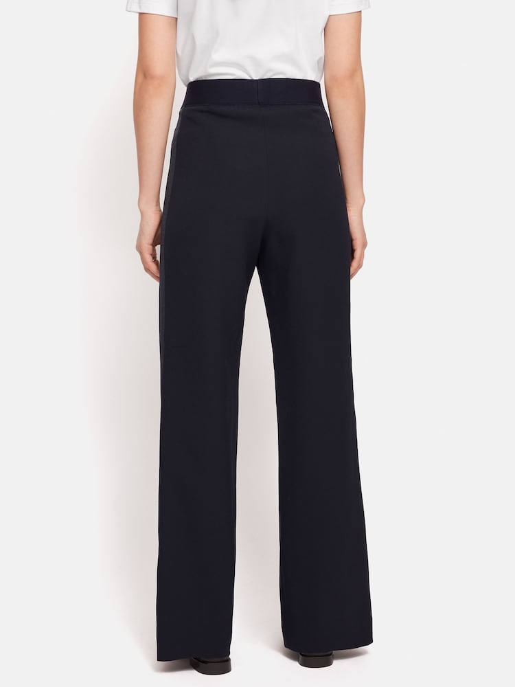 Jigsaw Blue Bi Stretch Split Hem Joggers - Image 3 of 5