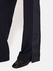 Jigsaw Blue Bi Stretch Split Hem Joggers - Image 5 of 5