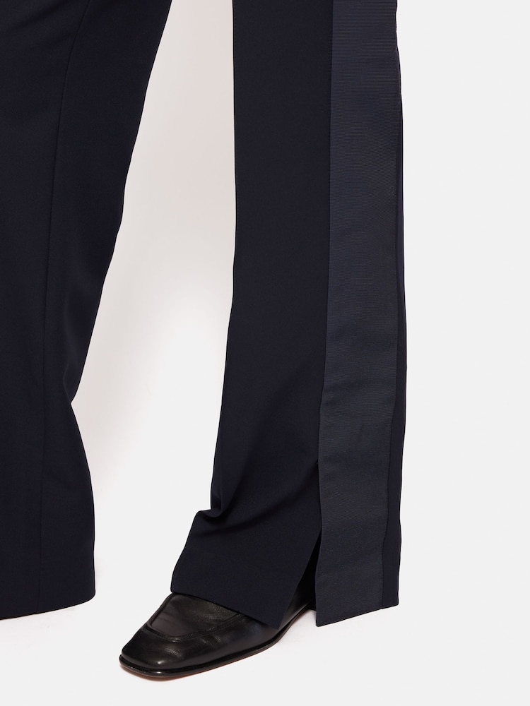 Jigsaw Blue Bi Stretch Split Hem Joggers - Image 5 of 5