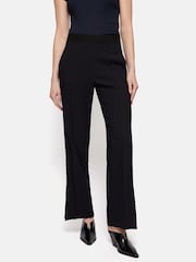 Jigsaw Black Bi Stretch Split Hem Joggers - Image 2 of 6