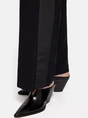 Jigsaw Black Bi Stretch Split Hem Joggers - Image 3 of 6