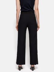 Jigsaw Black Bi Stretch Split Hem Joggers - Image 5 of 6