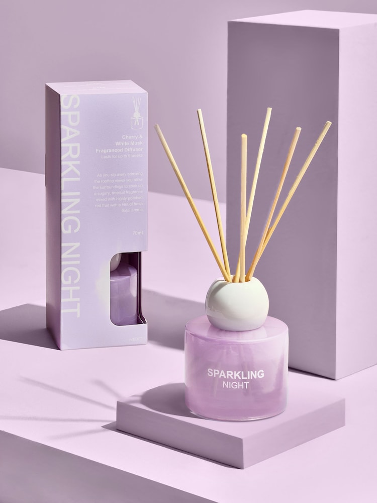 Cherry and White Musk 70ml Fragranced Reed Diffuser - Image 1 of 4
