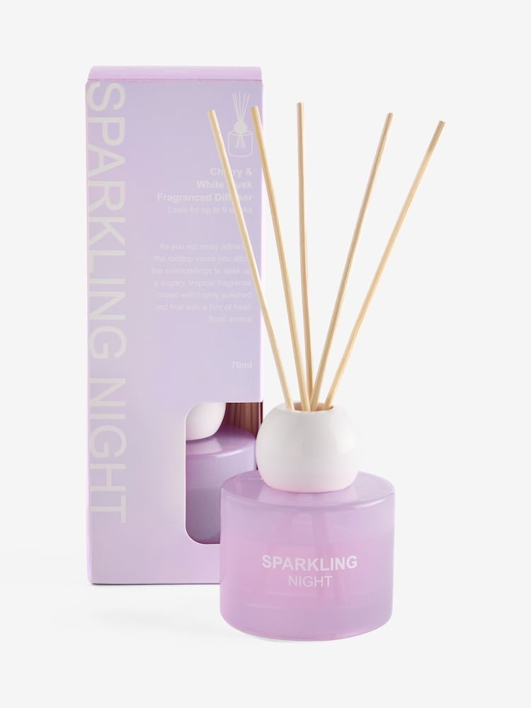 Cherry and White Musk 70ml Fragranced Reed Diffuser - Image 4 of 4 Cherry and White Musk 70ml Fragranced Reed Diffuser - Image 4 of 4