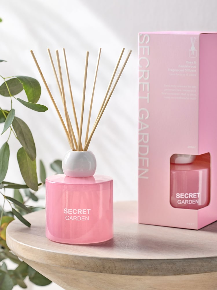 Rose and Sandalwood 200ml Fragranced Reed Diffuser - Image 1 of 4 Rose and Sandalwood 200ml Fragranced Reed Diffuser - Image 1 of 4