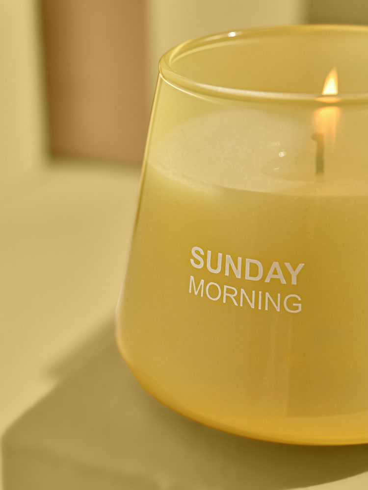 Yellow Lemon and Orange Flower Scented Candle - Image 1 of 5