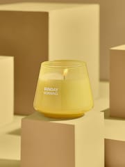 Yellow Lemon and Orange Flower Scented Candle - Image 2 of 5