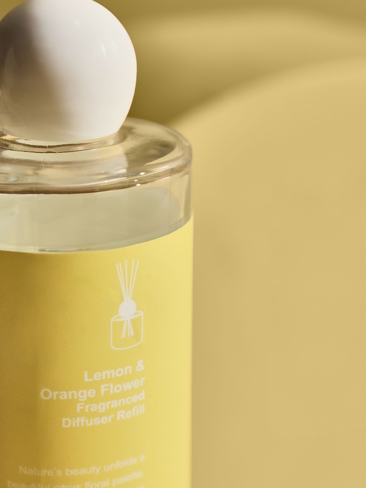 Lemon and Orange Flower 200ml Fragranced Reed Refill Diffuser - Image 2 of 4
