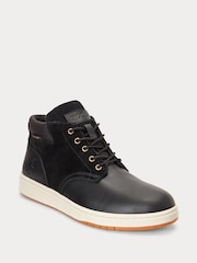 Черный - Polo Ralph Lauren Waterproof Leather-Suede Trainers - Image 2 of 4