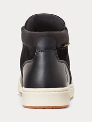 Черный - Polo Ralph Lauren Waterproof Leather-Suede Trainers - Image 4 of 4