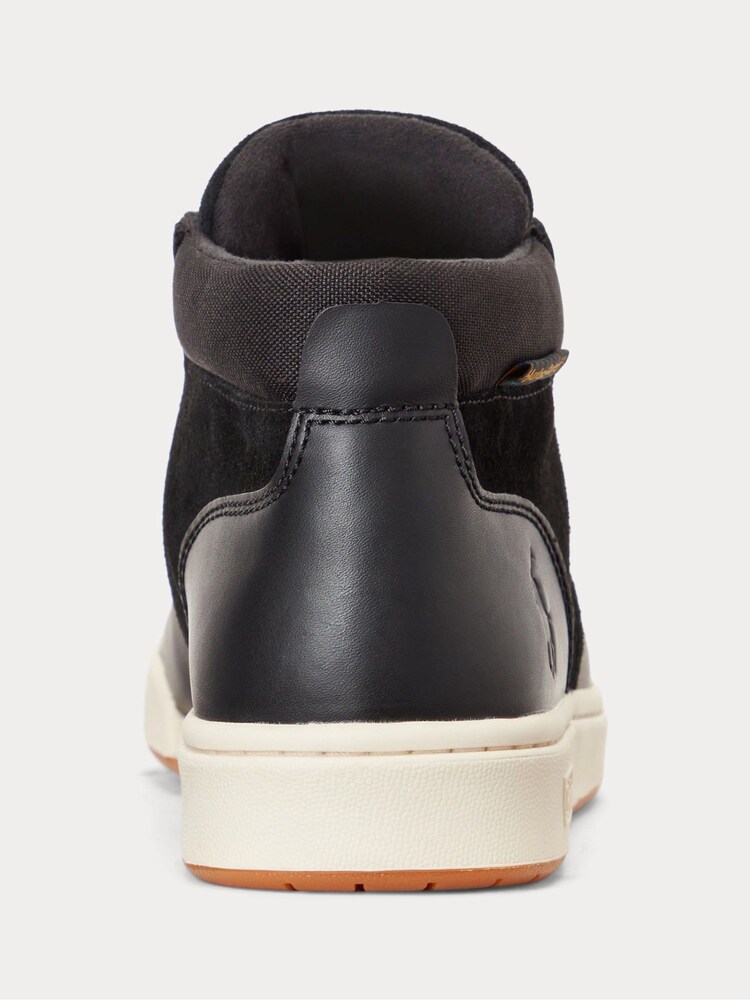 Черный - Polo Ralph Lauren Waterproof Leather-Suede Trainers - Image 4 of 4 Черный - Polo Ralph Lauren Waterproof Leather-Suede Trainers - Image 4 of 4