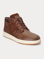 Polo Ralph Lauren Waterproof Leather-Suede Trainers - Image 2 of 4