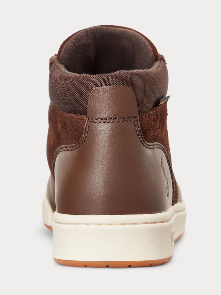 Polo Ralph Lauren Waterproof Leather-Suede Trainers - Image 4 of 4
