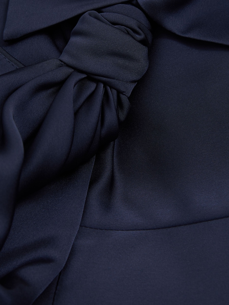 Halston атлас бретелька на шею платье макси - Image 5 of 5