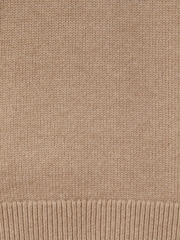 Reiss Camel Brown Cloud Wool-Blend Raglan-Sleeve Jumper - Image 5 of 5