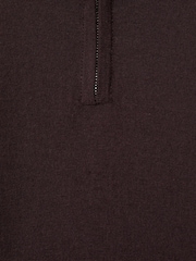 Reiss Dark Bordeaux Blackhall 13-14 yrs Merino Wool Half-Zip Funnel Neck Jumper - Image 4 of 4