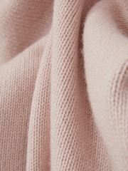 Reiss Soft Pink Cloud Wool-Blend Raglan-Sleeve Jumper - Image 7 of 7