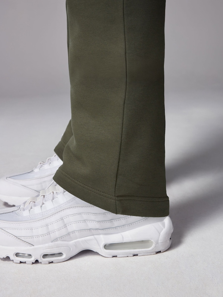 Khaki Green Open Cotton Rich Jersey Cargo Joggers - Image 7 of 10