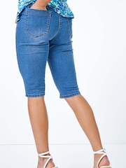 Roman Blue Cropped Jeggings - Image 2 of 5