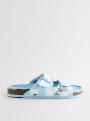 Bath & Body Works Blue Check Cherry Slippers - Image 4 of 7