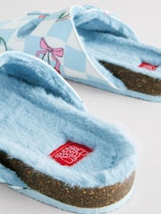 Bath & Body Works Blue Check Cherry Slippers - Image 5 of 7