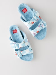 Bath & Body Works Blue Check Cherry Slippers - Image 7 of 7
