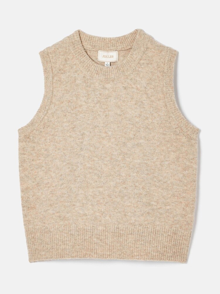 Joules Holly Camel Knitted Vest - Image 6 of 6 Joules Holly Camel Knitted Vest - Image 6 of 6