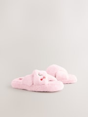 Bath & Body Works Pink Cherry Furry Slippers - Image 4 of 8