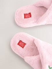 Bath & Body Works Pink Cherry Furry Slippers - Image 7 of 8