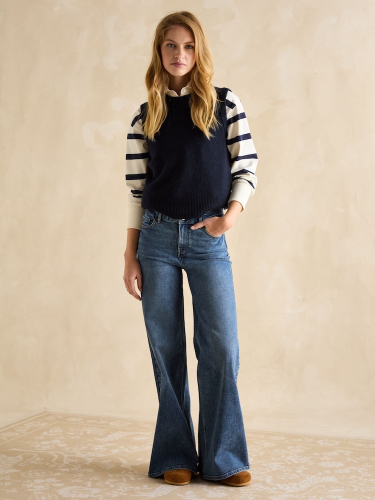 Donkerblauw - Joules Holly gebreide spencer - Image 3 of 6