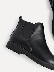 Linzi Black Fauna Wide Fit Chelsea Boots With Stretch Side Panel - Image 6 of 6