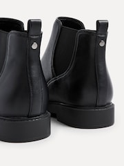 Linzi Black Fauna Wide Fit Chelsea Boots With Stretch Side Panel - Image 3 of 6