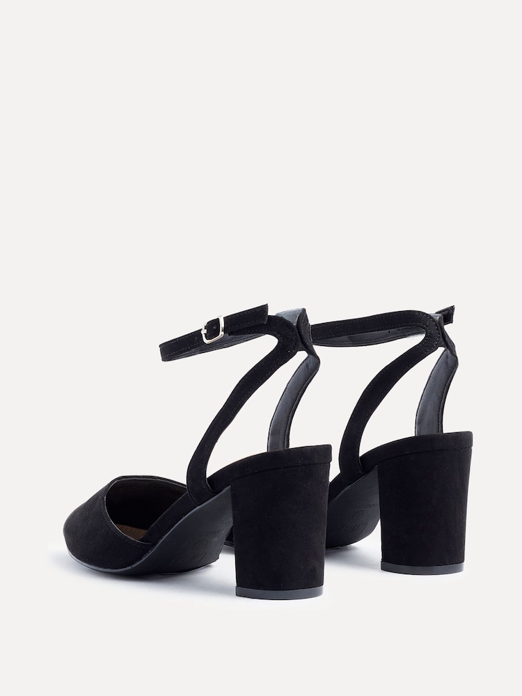 Linzi Black Larsa Wide Fit Pointed Toe Court Shoes - Image 3 of 5