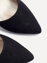 Linzi Black Larsa Wide Fit Pointed Toe Court Shoes - Image 5 of 5
