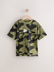 Green Camo Relaxed Fit Short Sleeve T-Shirt (3-16yrs) - Image 1 of 4