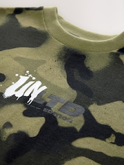 Green Camo Relaxed Fit Short Sleeve T-Shirt (3-16yrs) - Image 3 of 4