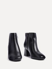 črna - Linzi Alba širok kroj Block Heeled Ankle gležnjarji - Slika 4 iz 6