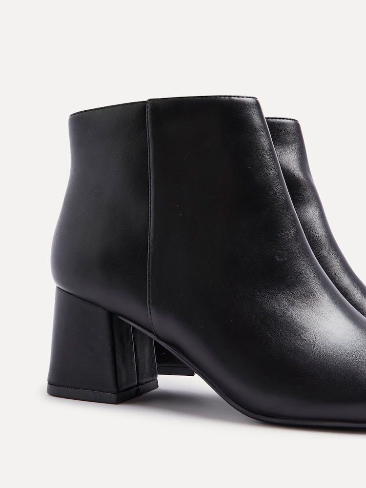 črna - Linzi Alba širok kroj Block Heeled Ankle gležnjarji - Slika 6 iz 6 črna - Linzi Alba širok kroj Block Heeled Ankle gležnjarji - Slika 6 iz 6