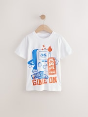 White Gaming Short Sleeves Graphic T-Shirt (3-16yrs) - Image 1 of 4