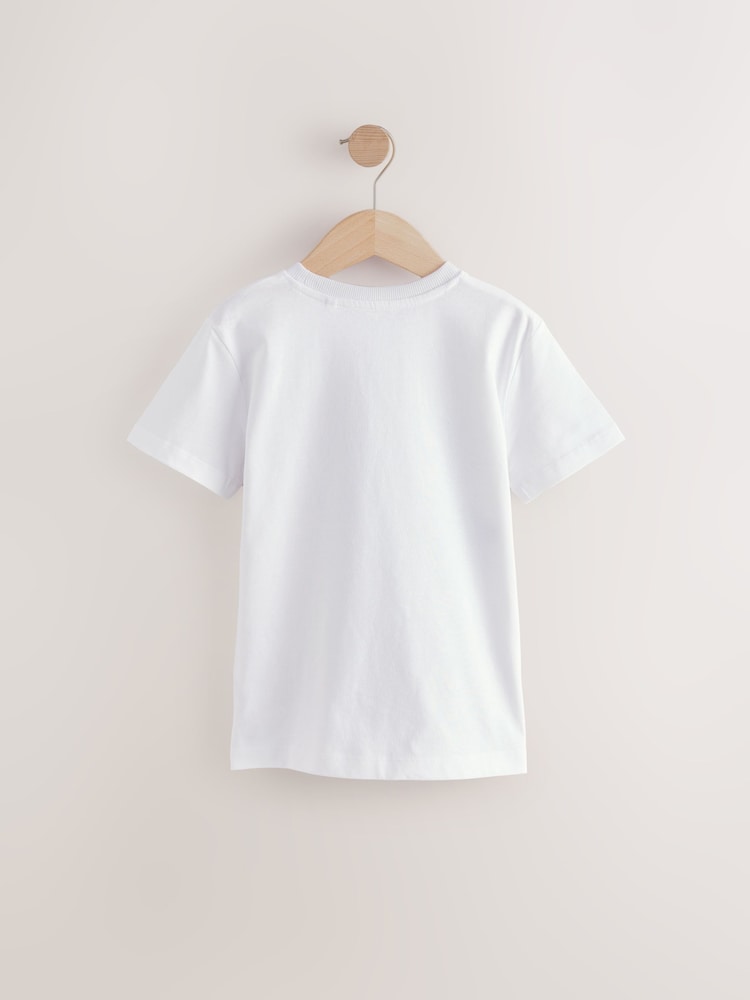 White Gaming Short Sleeves Graphic T-Shirt (3-16yrs) - Image 2 of 4