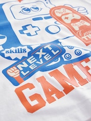 White Gaming Short Sleeves Graphic T-Shirt (3-16yrs) - Image 3 of 4
