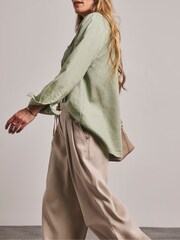 Anthology by JD Williams Cream Pleat Front Trousers - Image 4 of 5