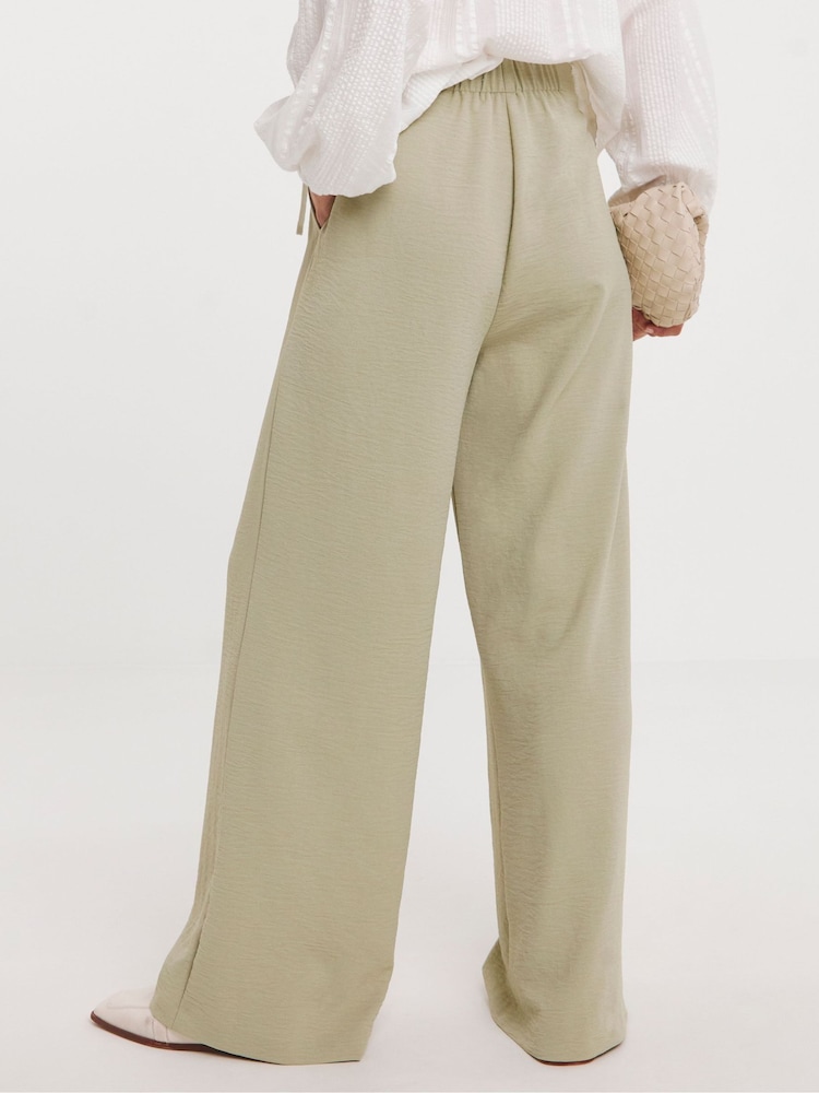 JD Williams Natural JD Williams Natural Belted Trousers - Image 2 of 5