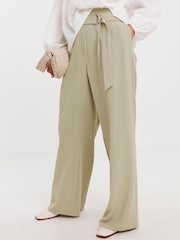 JD Williams Natural JD Williams Natural Belted Trousers - Image 3 of 5