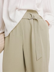 JD Williams Natural JD Williams Natural Belted Trousers - Image 4 of 5